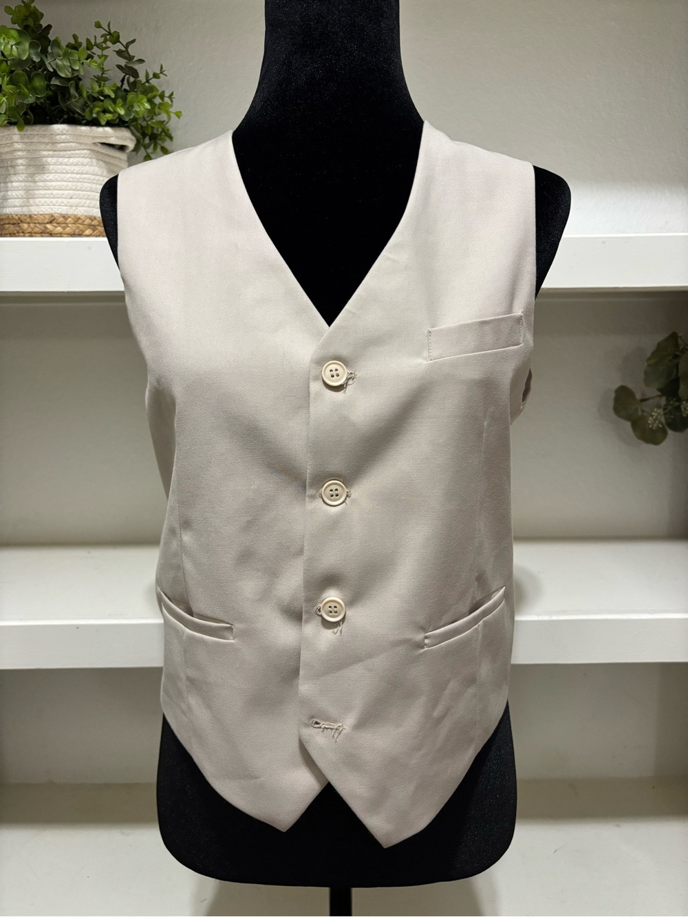Classic Cream Women's Dress Vest - Tailored Waistcoat